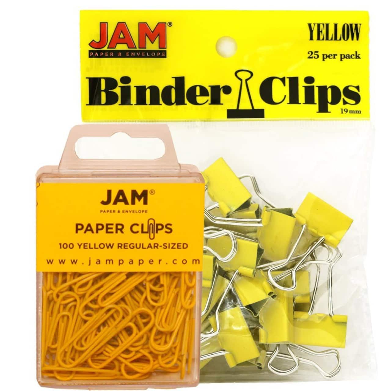 JAM Paper Desk Essentials Paper Clips & Binder Clips Kit